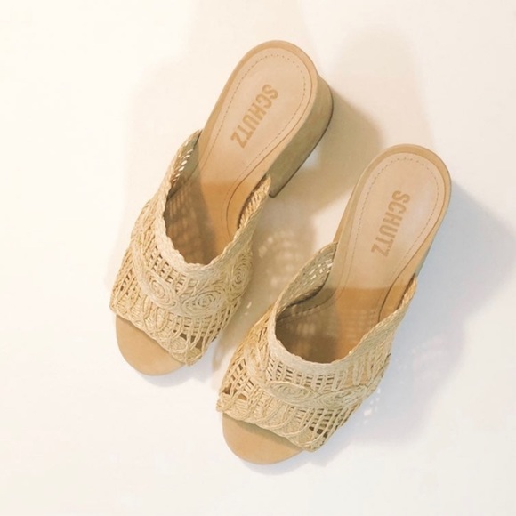 Schutz Kazzin Woven Block Heel Sandal - Picture 4 of 7